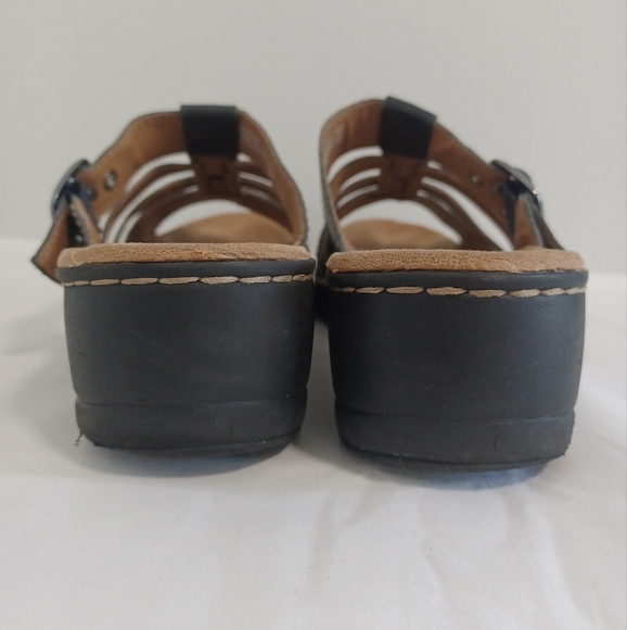 Clarks collection  leather sandals size 10w - Picture 4 of 11